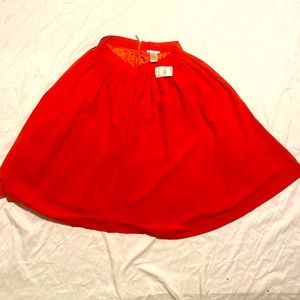 Esley Red Skirt Size Small